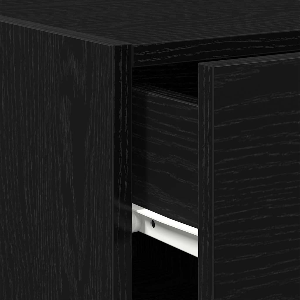 Dressoir met lade Zwart Eiken 30 x 42,5 x 93 cm