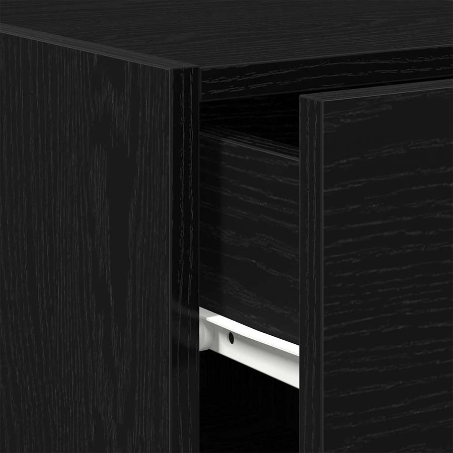 Dressoir met lade Zwart Eiken 30 x 42,5 x 93 cm