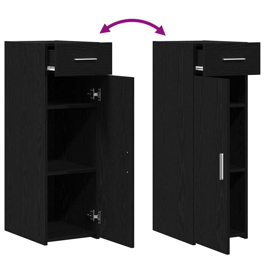 Dressoir met lade Zwart Eiken 30 x 42,5 x 93 cm