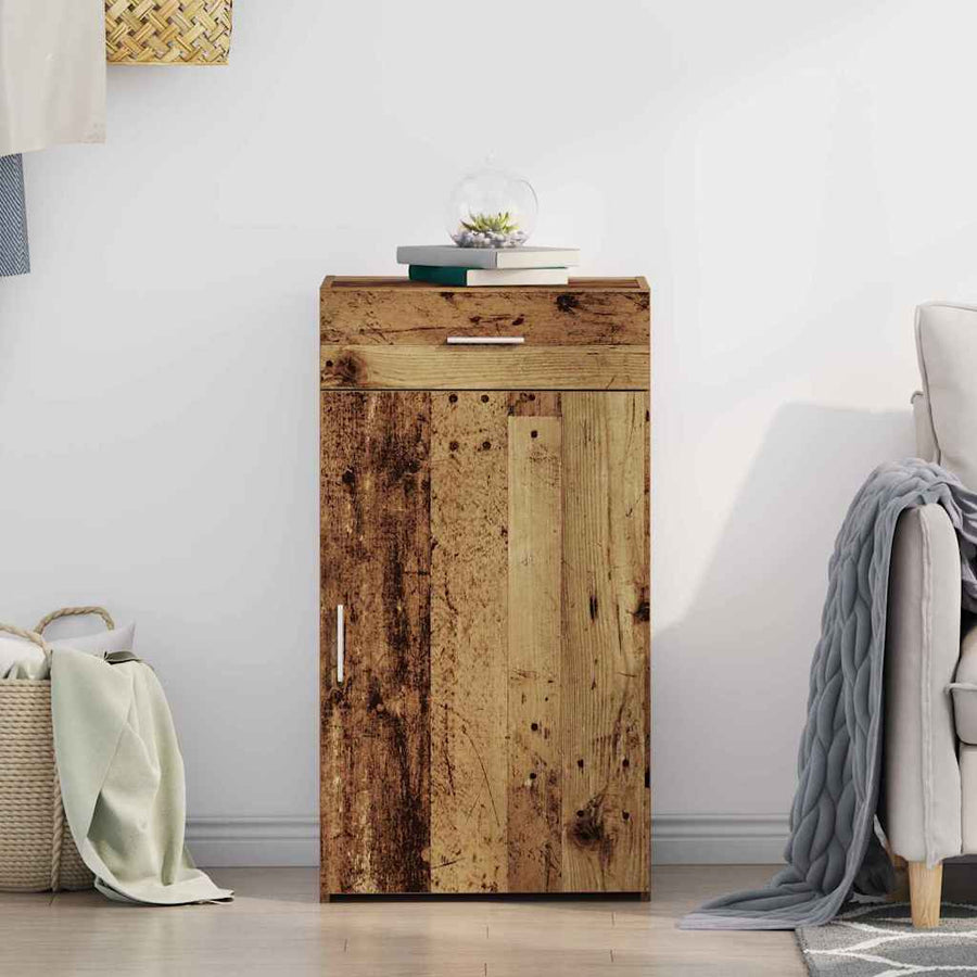 Dressoir met lade Oudhout 50 x 42,5 x 93 cm