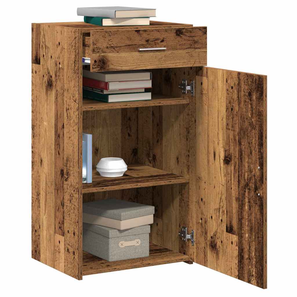 Dressoir met lade Oudhout 50 x 42,5 x 93 cm