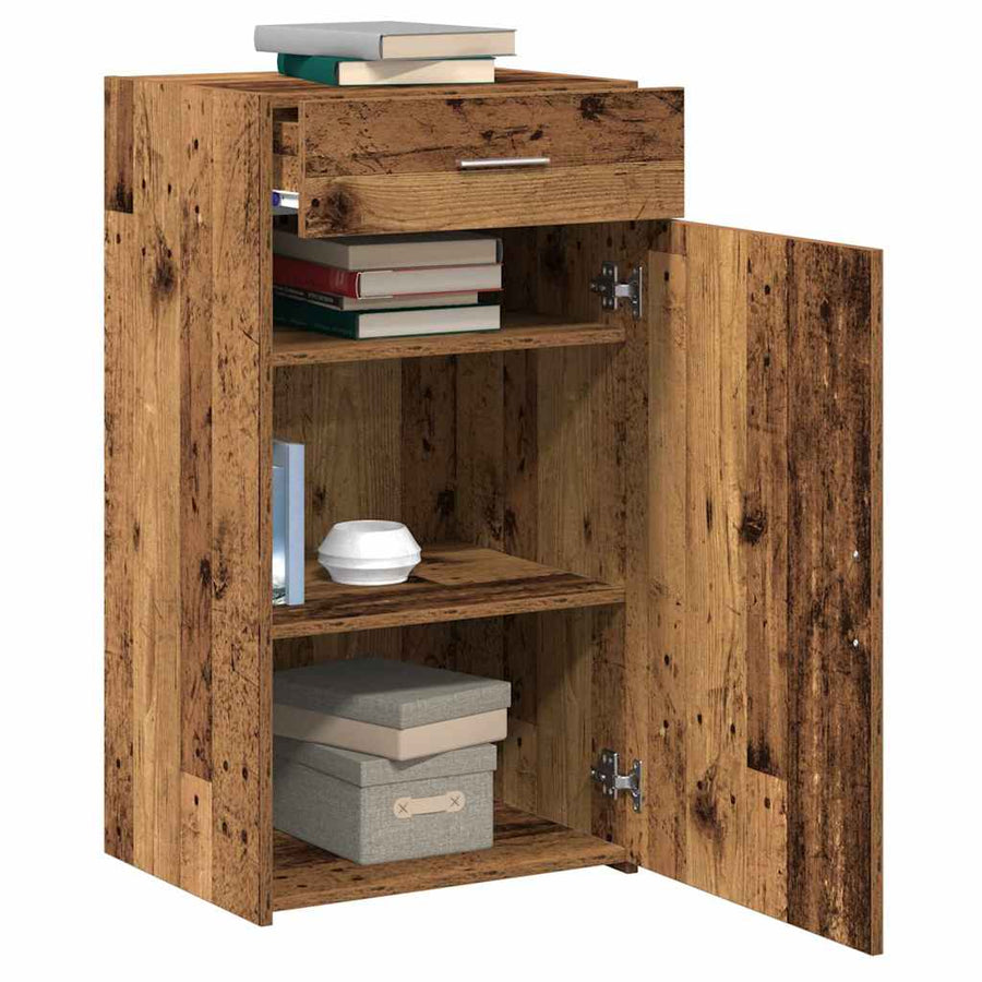 Dressoir met lade Oudhout 50 x 42,5 x 93 cm
