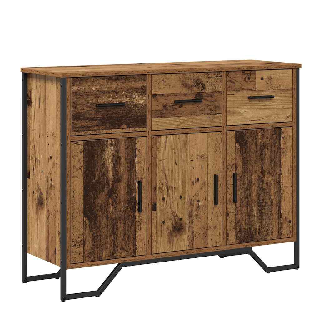 Dressoir met lade Oudhout 97 x 32,5 x 74,5 cm