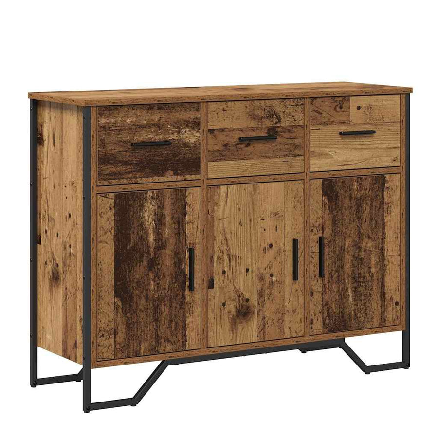 Dressoir met lade Oudhout 97 x 32,5 x 74,5 cm