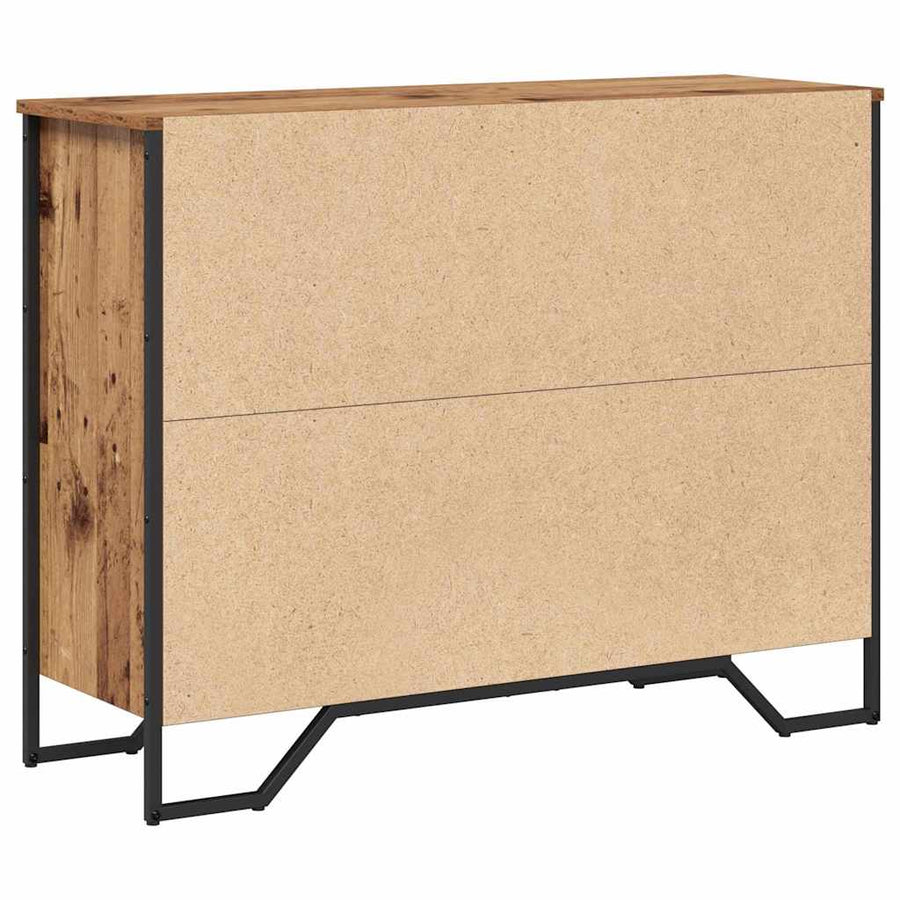 Dressoir met lade Oudhout 97 x 32,5 x 74,5 cm