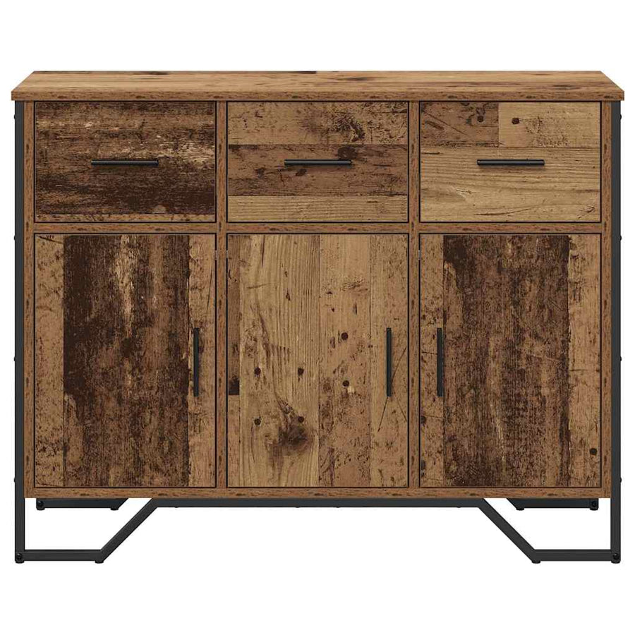 Dressoir met lade Oudhout 97 x 32,5 x 74,5 cm