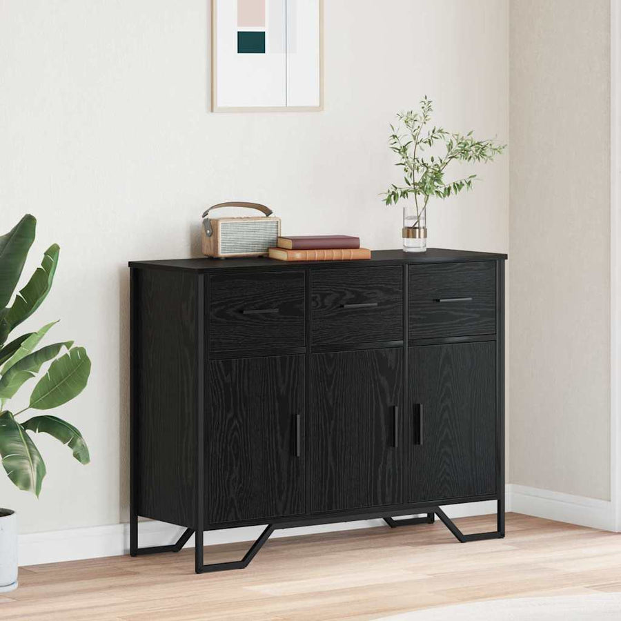 Dressoir met lade Zwart Eiken 97 x 32,5 x 74,5 cm