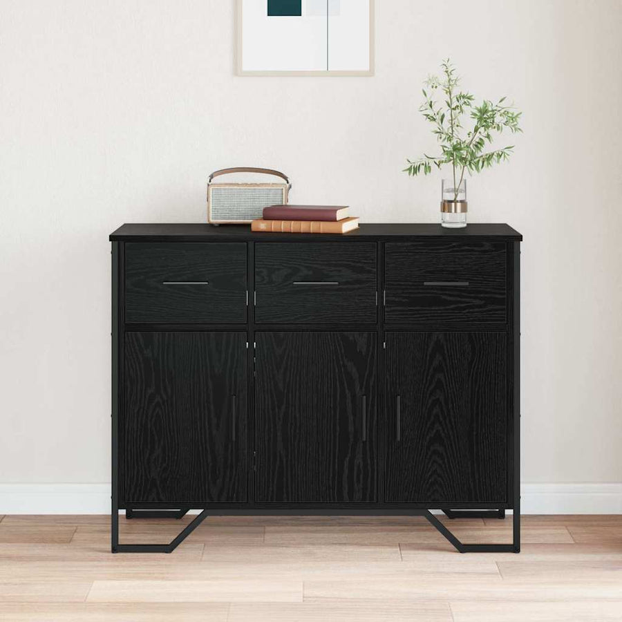 Dressoir met lade Zwart Eiken 97 x 32,5 x 74,5 cm