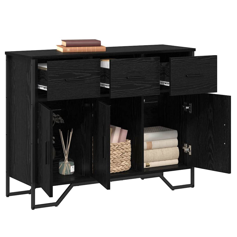 Dressoir met lade Zwart Eiken 97 x 32,5 x 74,5 cm