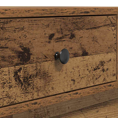 Salontafel Oudhout 90 x 90 x 28 cm Bewerkt hout