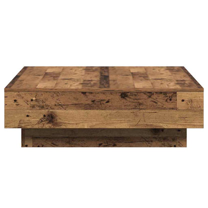 Salontafel Oudhout 90 x 90 x 28 cm Bewerkt hout