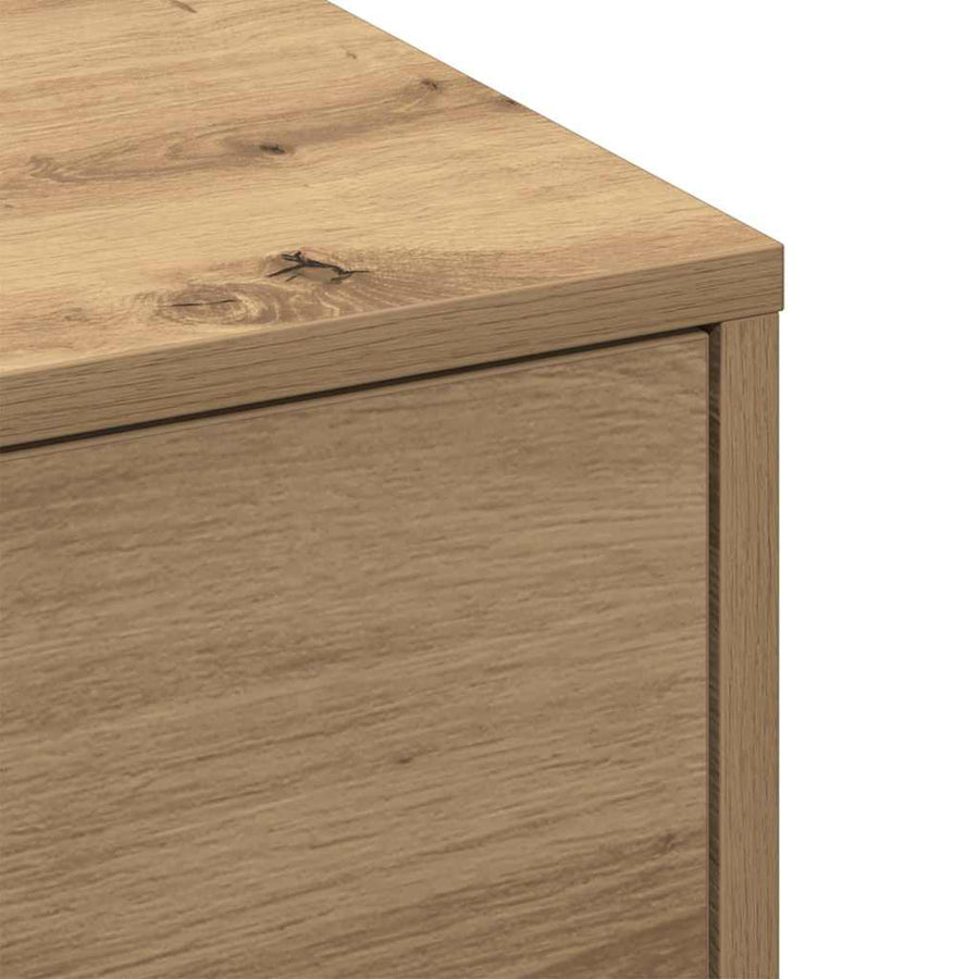 Salontafel Artisan Eiken 90 x 90 x 28 cm Bewerkt hout