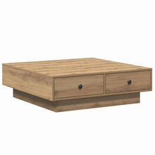 Salontafel Artisan Eiken 90 x 90 x 28 cm Bewerkt hout