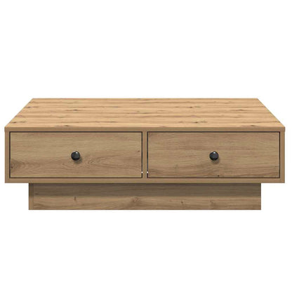 Salontafel Artisan Eiken 90 x 90 x 28 cm Bewerkt hout