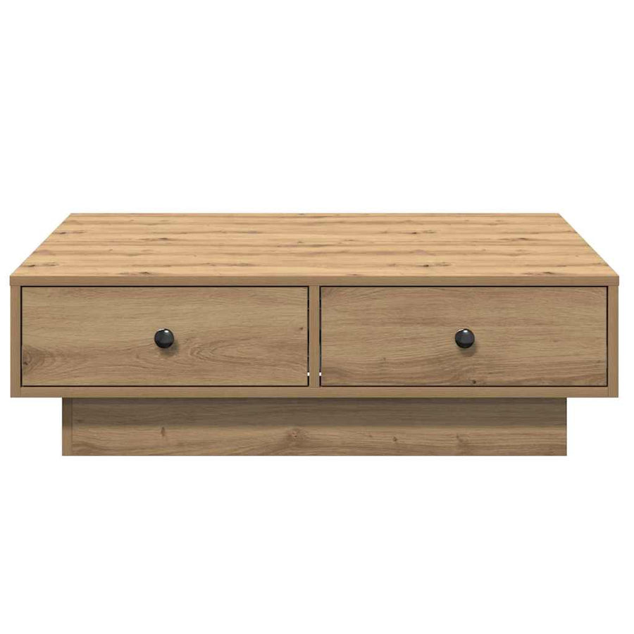 Salontafel Artisan Eiken 90 x 90 x 28 cm Bewerkt hout