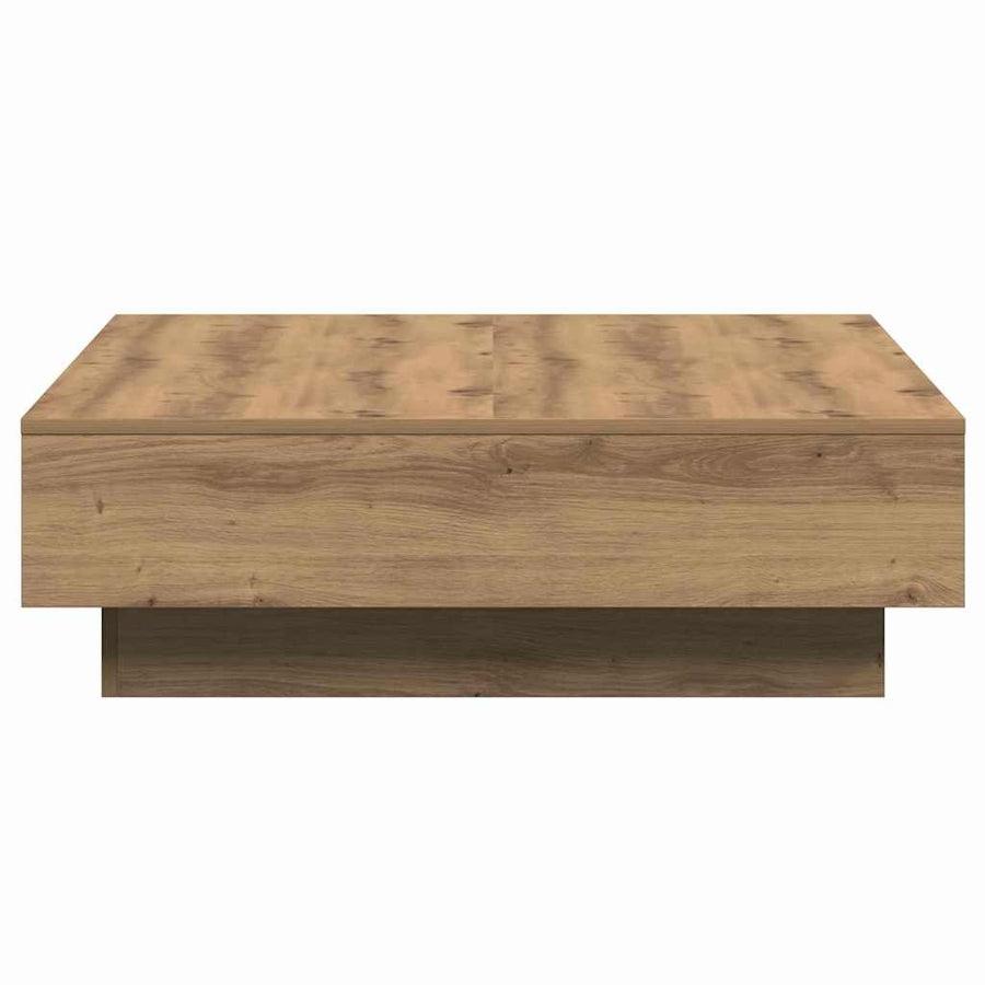Salontafel Artisan Eiken 90 x 90 x 28 cm Bewerkt hout