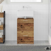 Badkamerkast 40x37x59 cm oud hout