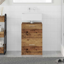 Badkamer Kast met lade Oud Hout 40 x 37 x 59 cm Bewerkt hout