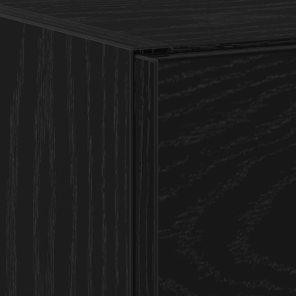 Badkamer Kast met lade Zwart Eiken 40 x 37 x 59 cm Bewerkt hout