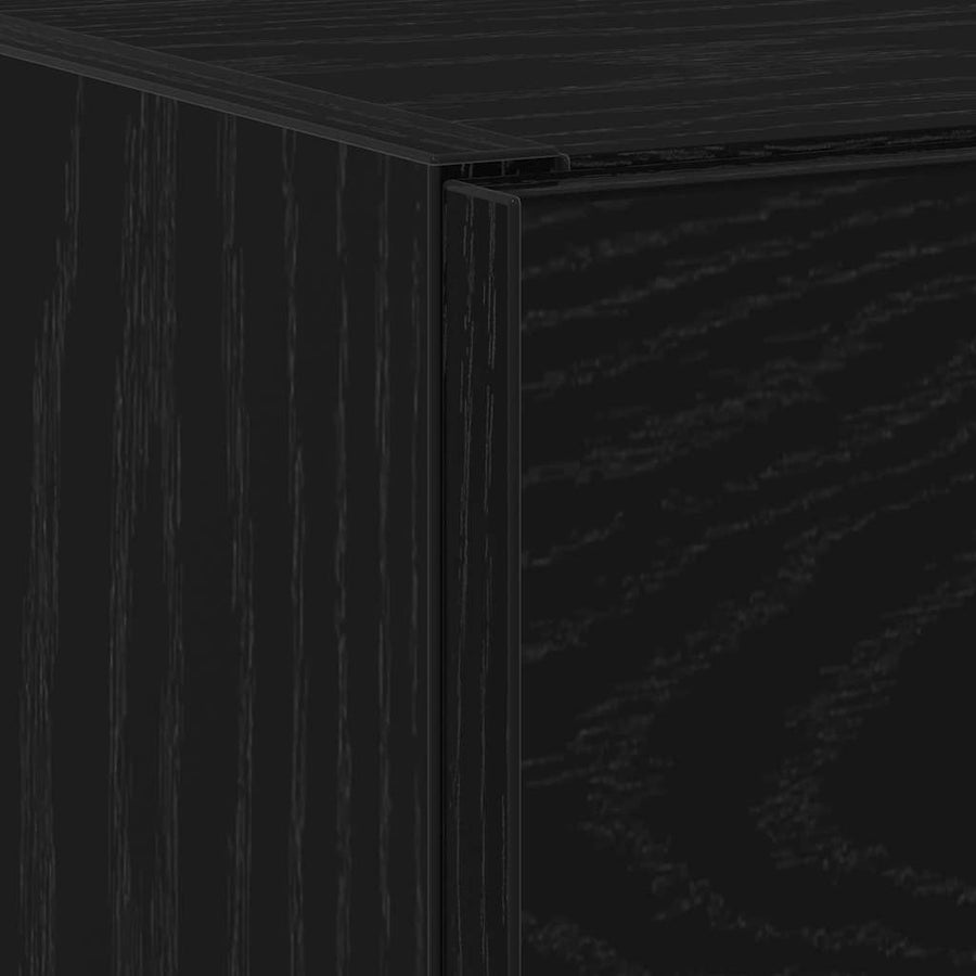 Badkamer Kast met lade Zwart Eiken 40 x 37 x 59 cm Bewerkt hout