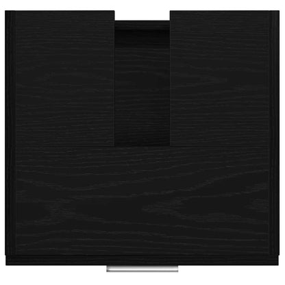 Badkamer Kast met lade Zwart Eiken 40 x 37 x 59 cm Bewerkt hout
