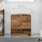 Badkamerkast 59x37x59 cm oud hout