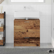Badkamerkast 59x37x59 cm oud hout