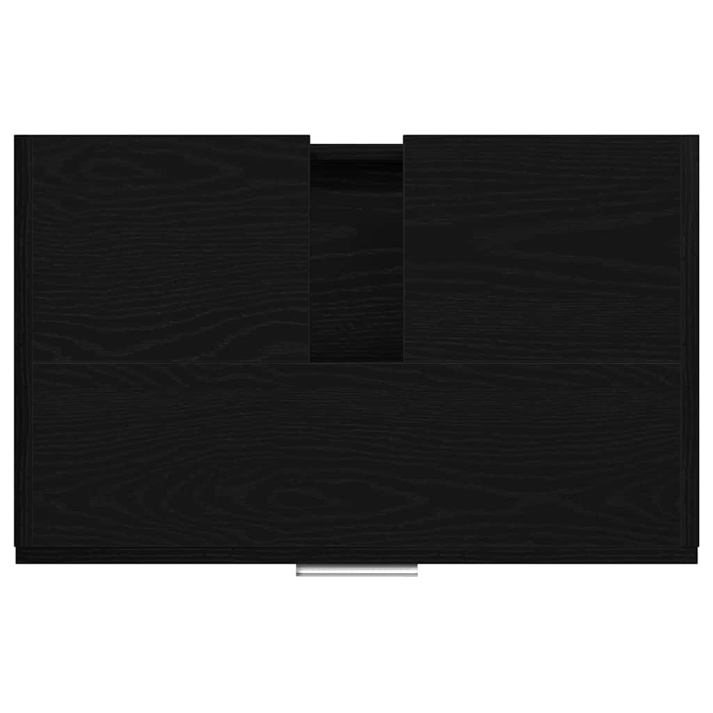 Badkamer Kast met lade Zwart Eiken 59 x 37 x 59 cm Bewerkt hout