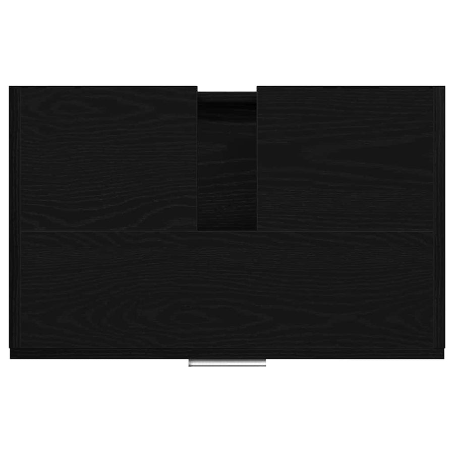 Badkamer Kast met lade Zwart Eiken 59 x 37 x 59 cm Bewerkt hout