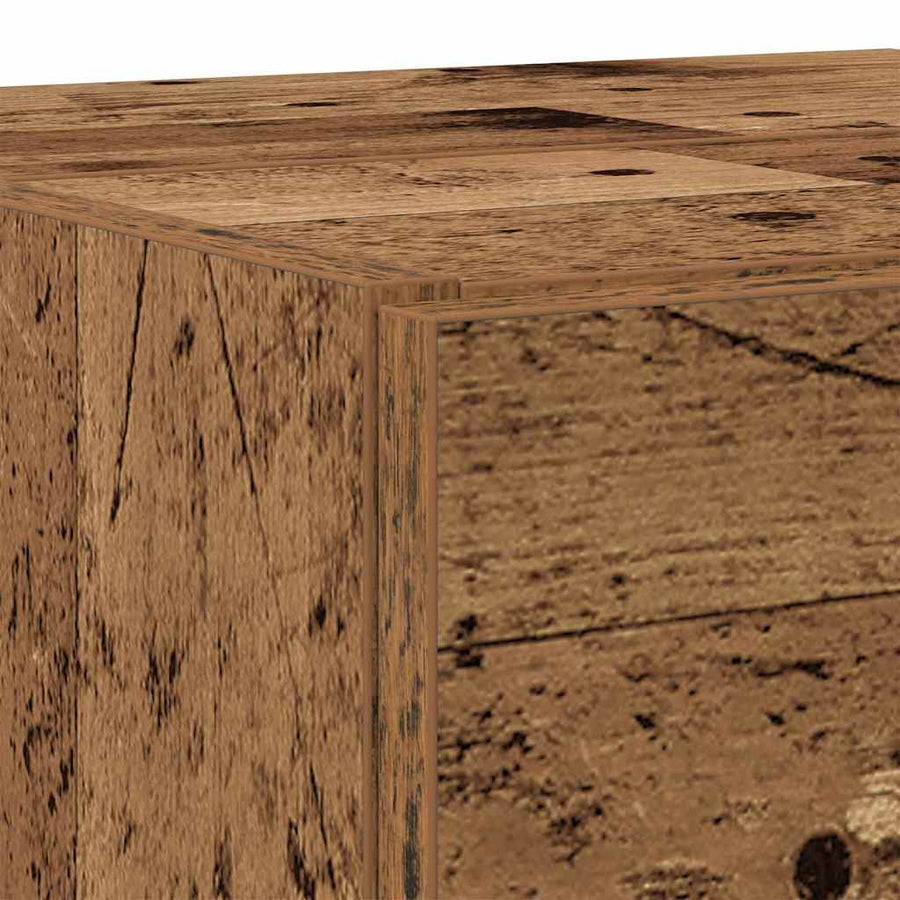 Badkamer Kast met lade Oud Hout 78 x 37 x 59 cm Bewerkt hout