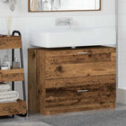 Badkamerkast 78x37x59 cm bewerkt hout