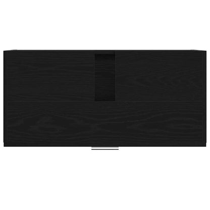 Badkamer Kast met lade Zwart Eiken 78 x 37 x 59 cm Bewerkt hout