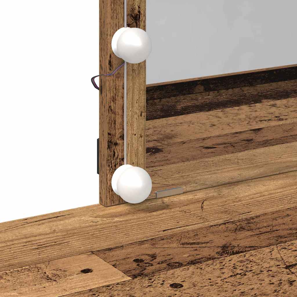 Plafondtafel met lade Oudhout 100 x 40 x 130 cm Bewerkt hout