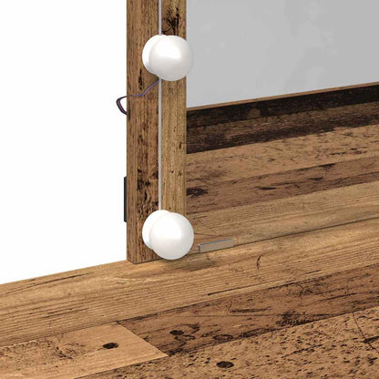 Plafondtafel met lade Oudhout 100 x 40 x 130 cm Bewerkt hout