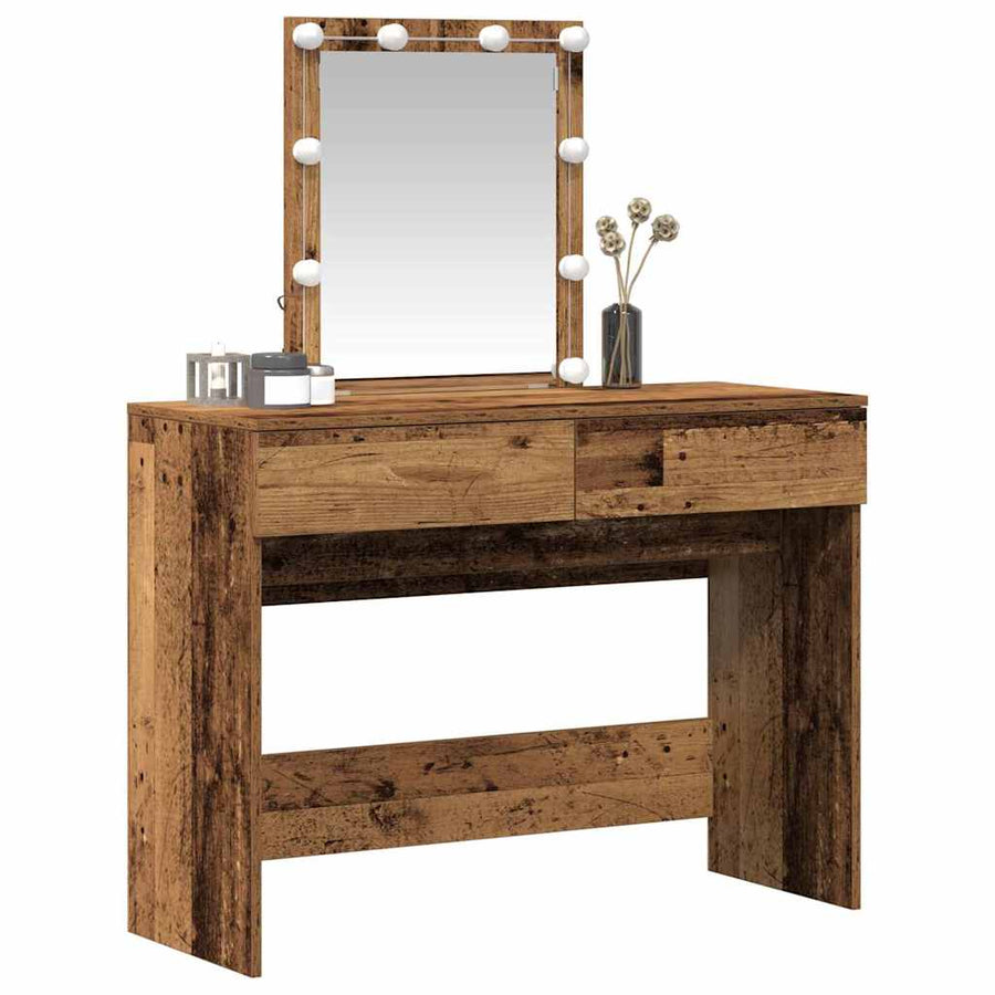 Plafondtafel met lade Oudhout 100 x 40 x 130 cm Bewerkt hout