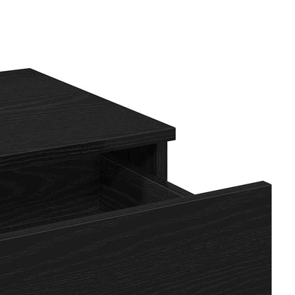 Plafondtafel Zwart Eiken 100 x 40 x 130 cm Bewerkt hout