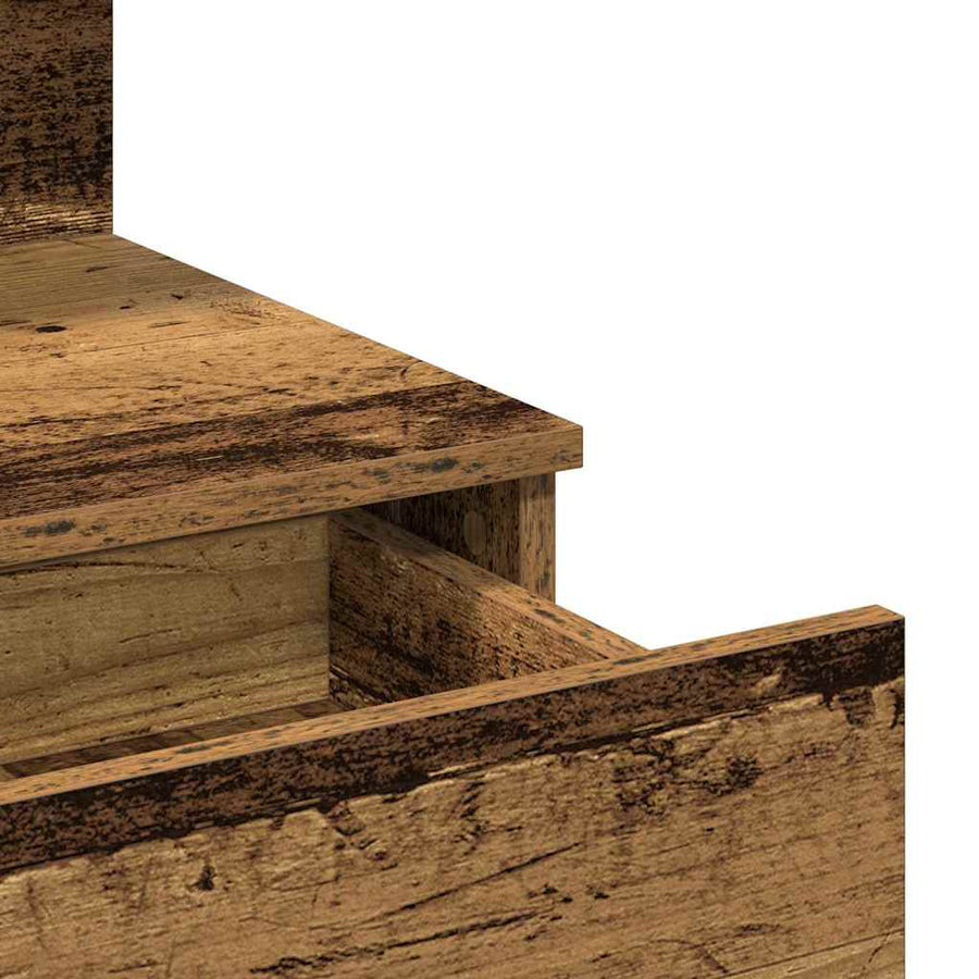 Plafondtafel met lade Oudhout 100 x 40 x 130 cm Bewerkt hout