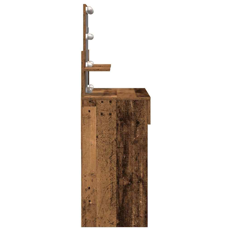 Plafondtafel met lade Oudhout 100 x 40 x 130 cm Bewerkt hout