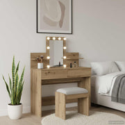 Kaptafel 100x40x130 cm bewerkt hout eiken