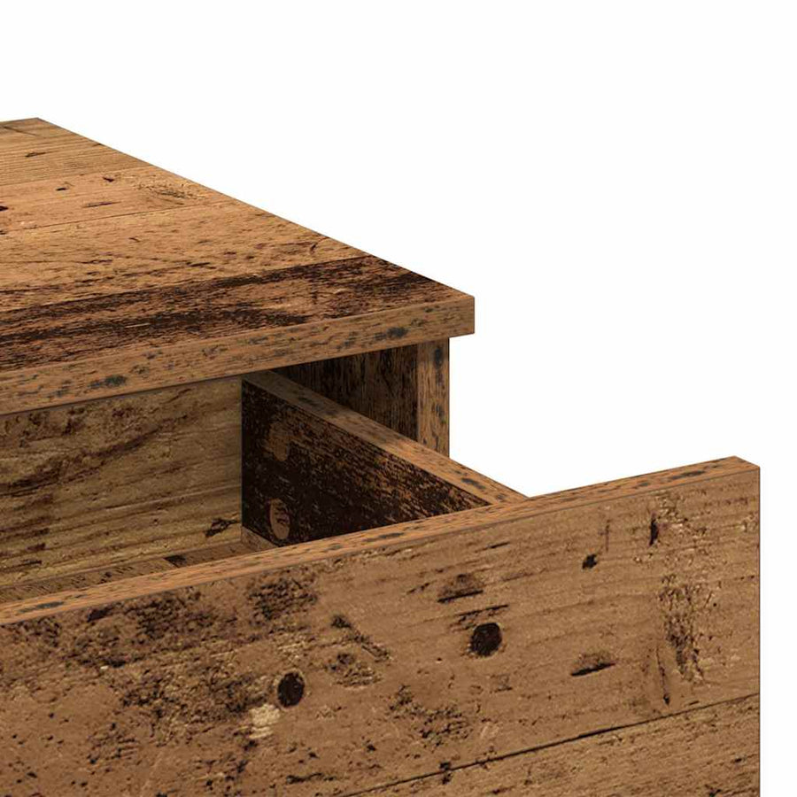 Plafondtafel met lade Oudhout 100 x 40 x 120 cm Bewerkt hout