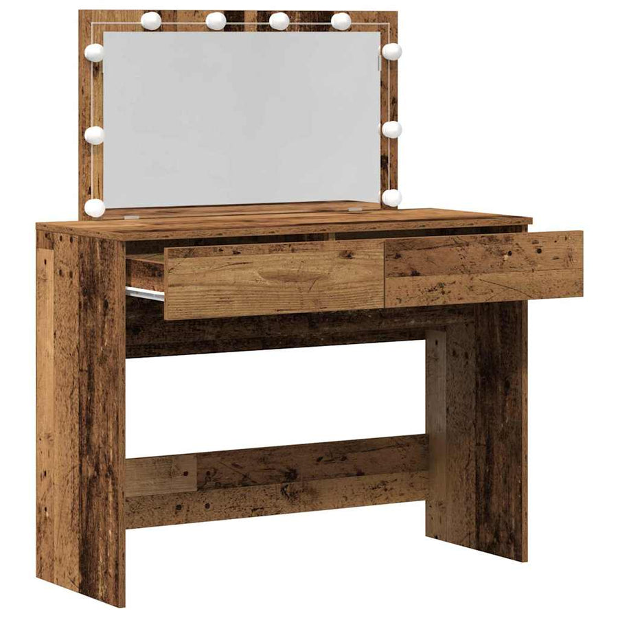 Plafondtafel met lade Oudhout 100 x 40 x 120 cm Bewerkt hout