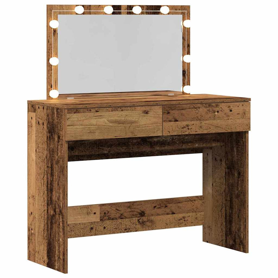 Plafondtafel met lade Oudhout 100 x 40 x 120 cm Bewerkt hout