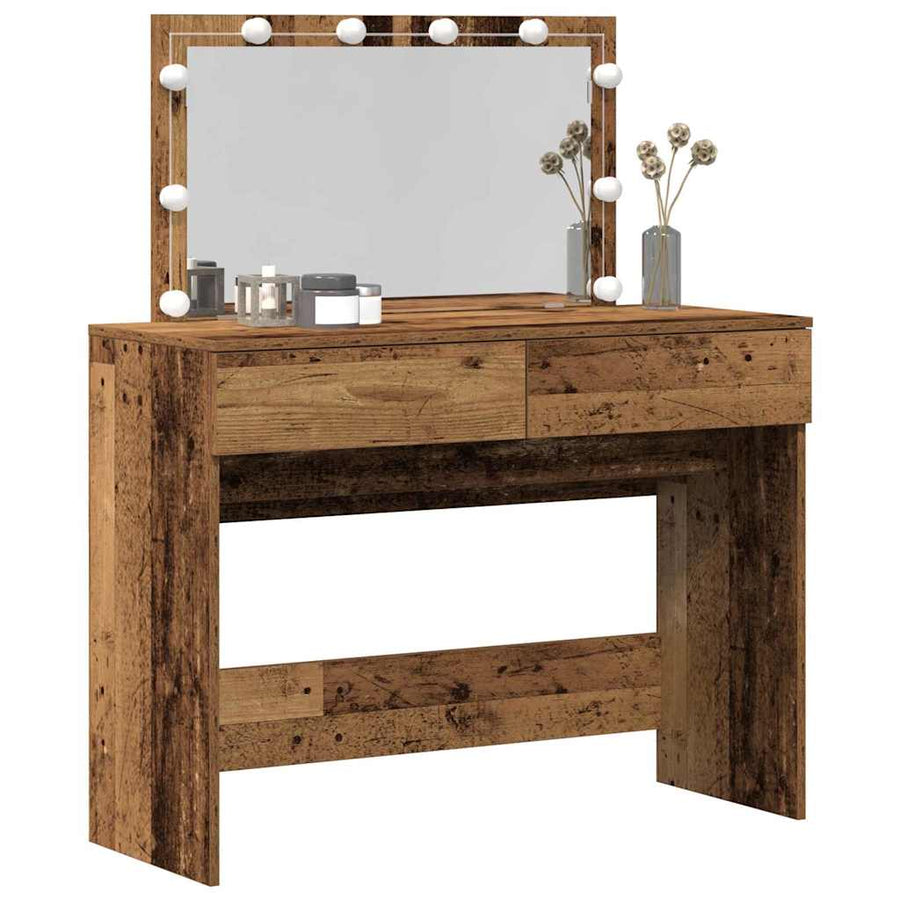 Plafondtafel met lade Oudhout 100 x 40 x 120 cm Bewerkt hout