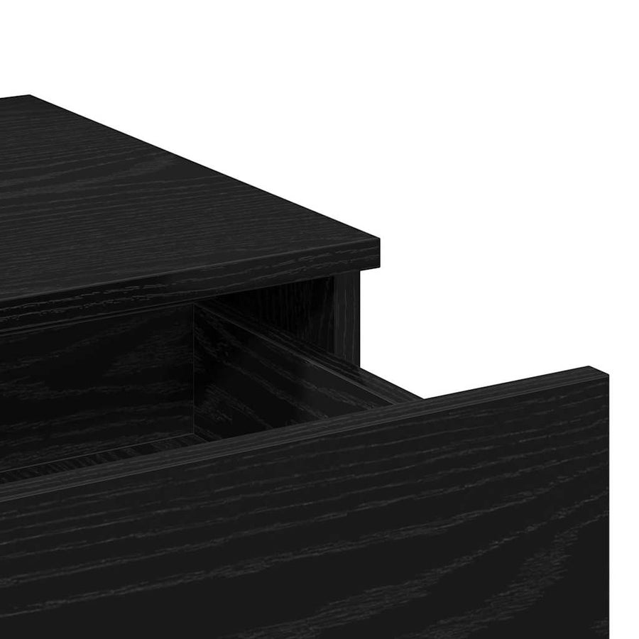 Plafondtafel Zwart Eiken 100 x 40 x 120 cm Bewerkt hout