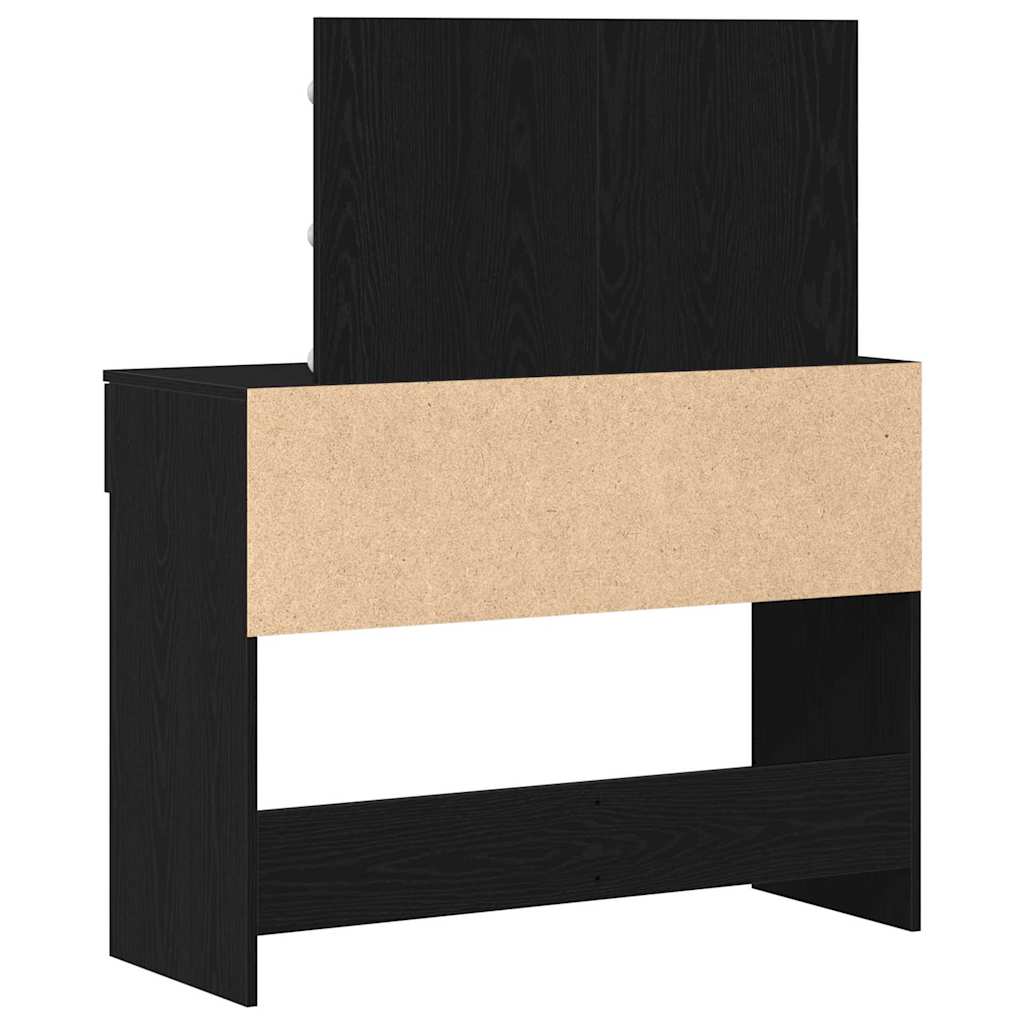 Plafondtafel Zwart Eiken 100 x 40 x 120 cm Bewerkt hout