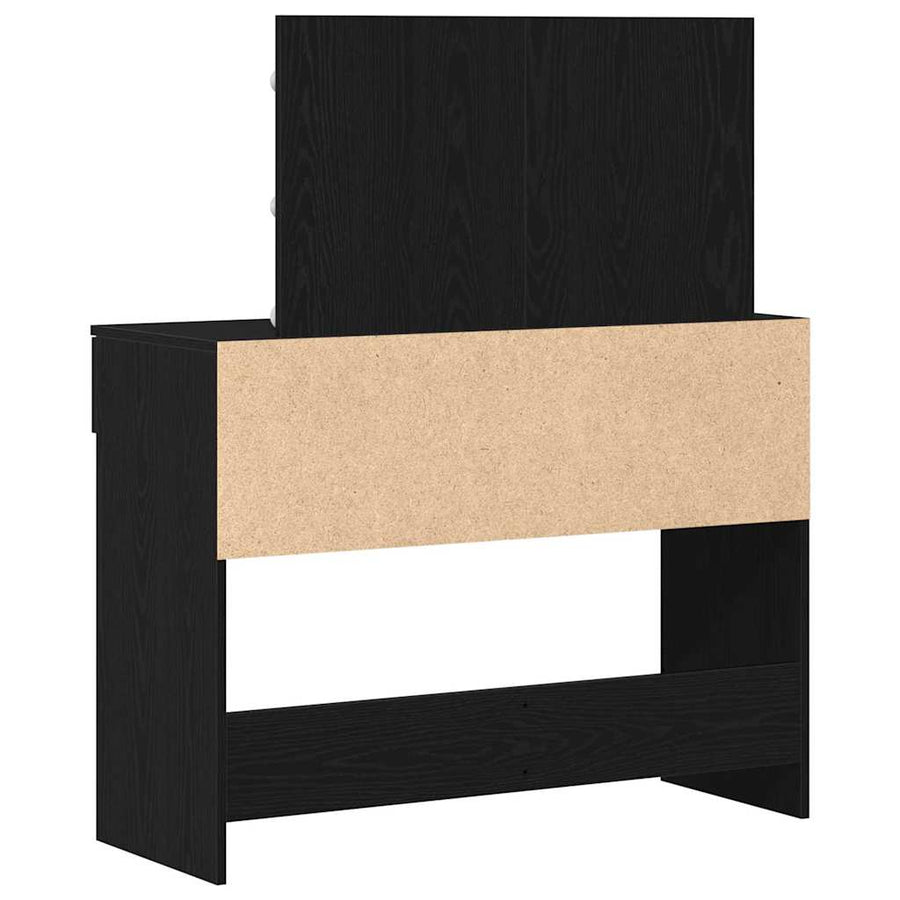 Plafondtafel Zwart Eiken 100 x 40 x 120 cm Bewerkt hout