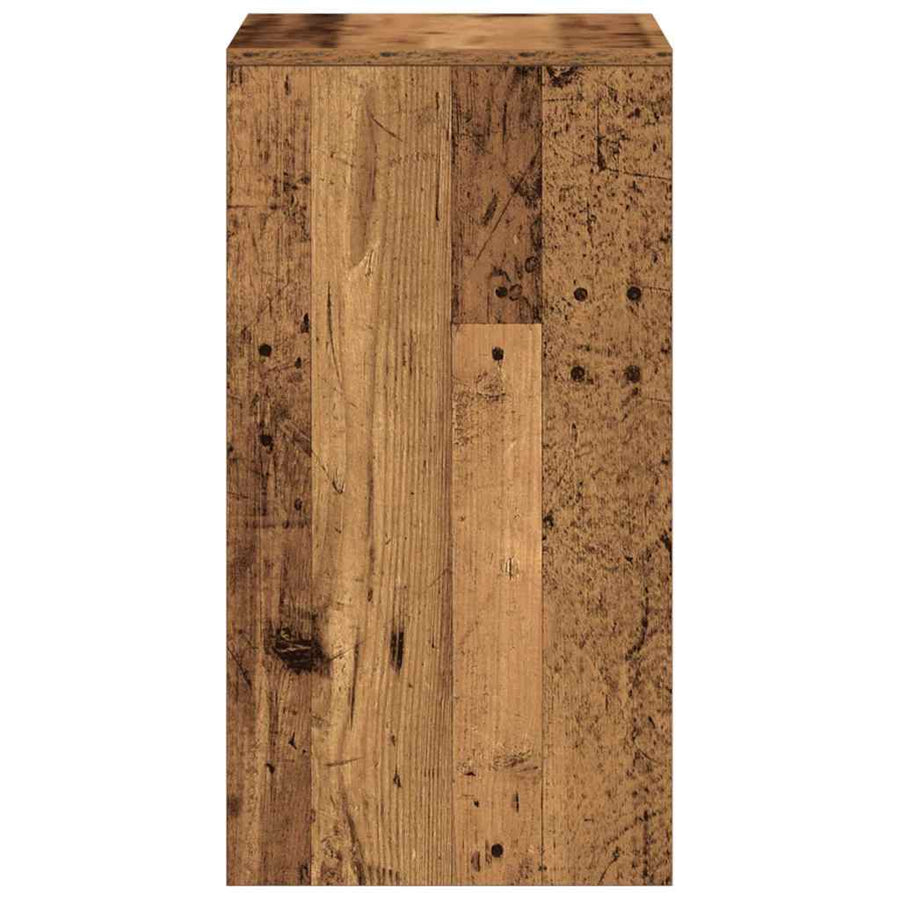 Kaptafel met lade Oud Hout 60 x 40 x 75 cm Bewerkt hout
