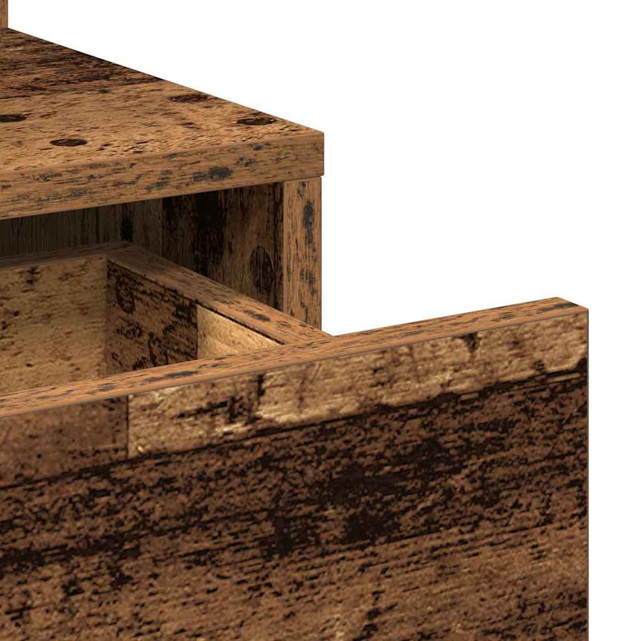 Plafondtafel met lade Oudhout 80 x 35 x 132 cm Bewerkt hout