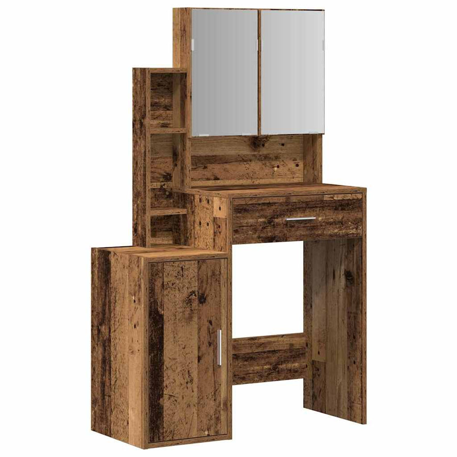 Plafondtafel met lade Oudhout 80 x 35 x 132 cm Bewerkt hout