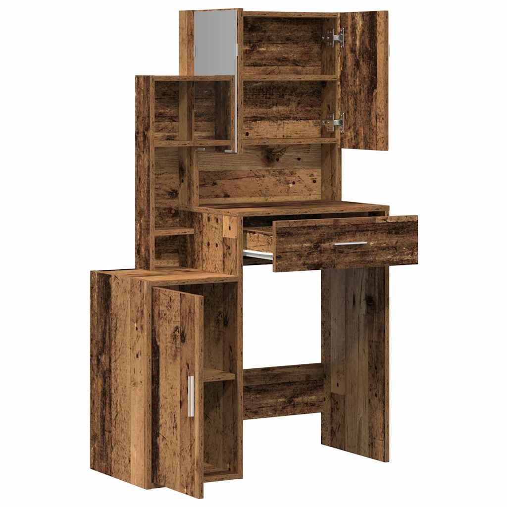 Plafondtafel met lade Oudhout 80 x 35 x 132 cm Bewerkt hout